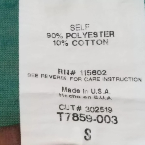 Lush Turquoise pullover w/ tulip sides S - Picture 3 of 5